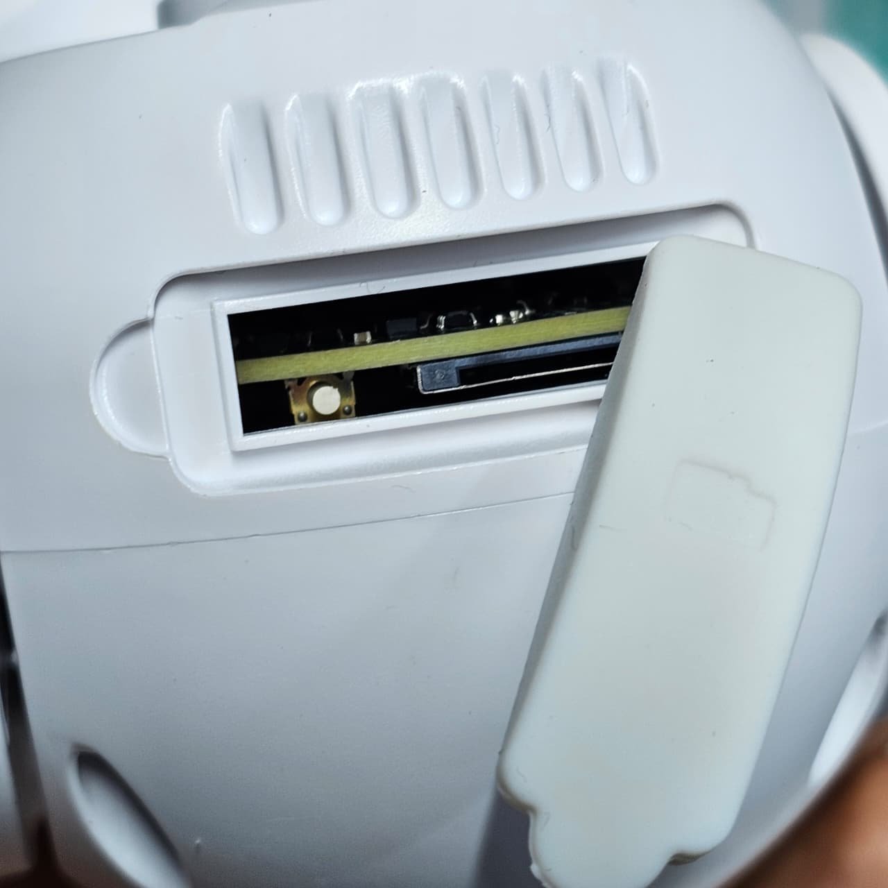 Foto del botón de reinicio